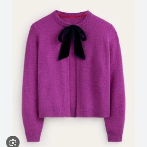 Boden Fushia Bow Sweater